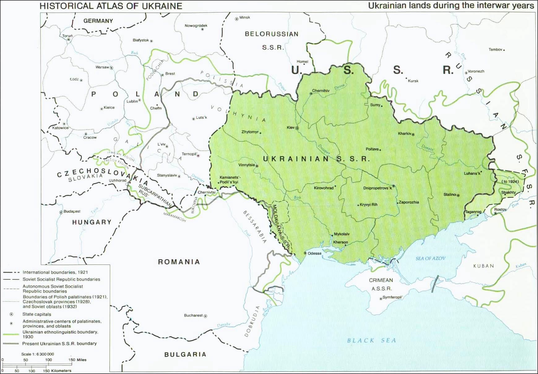 Украина в границах 1917 года карта